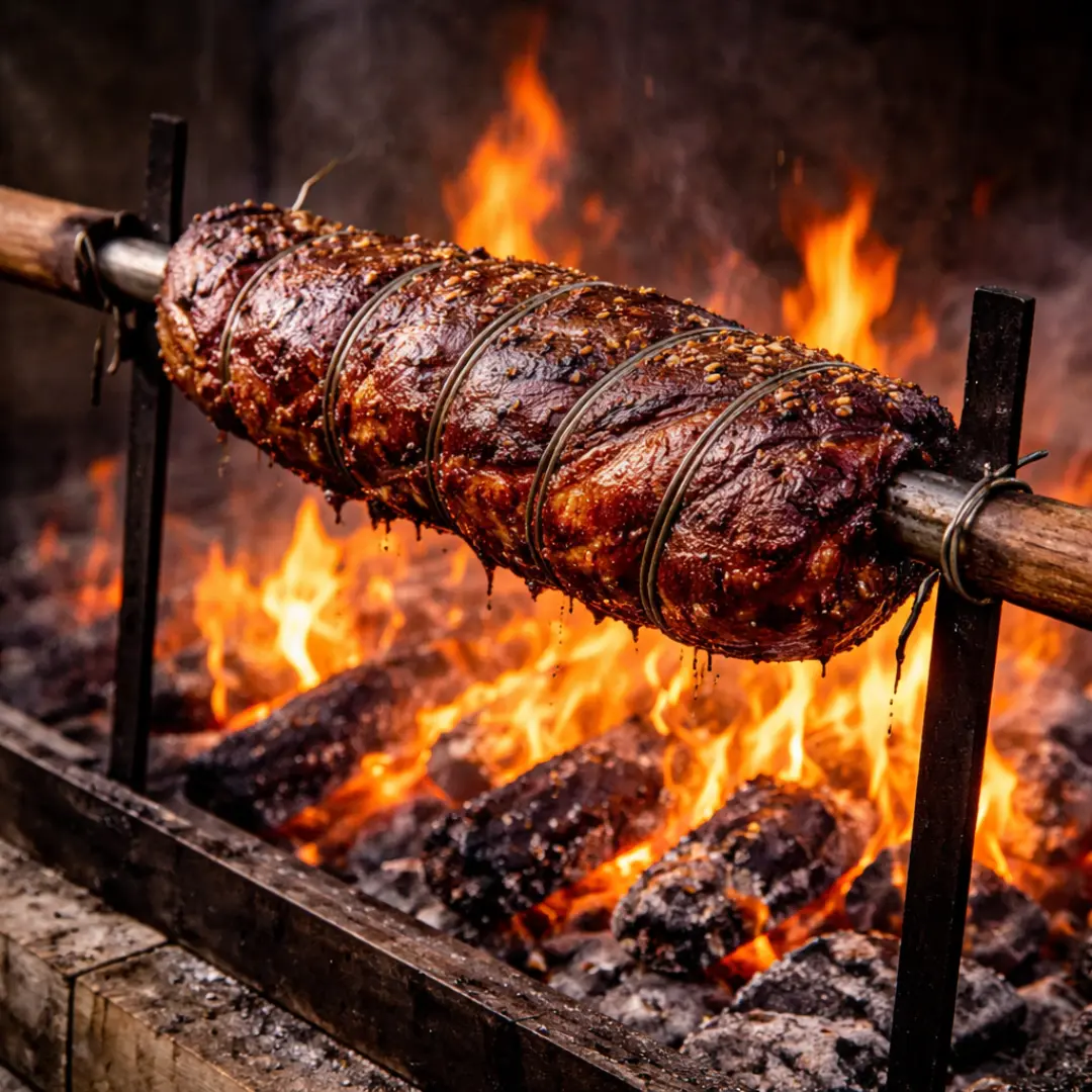 filete al palo cocción lenta al fuego