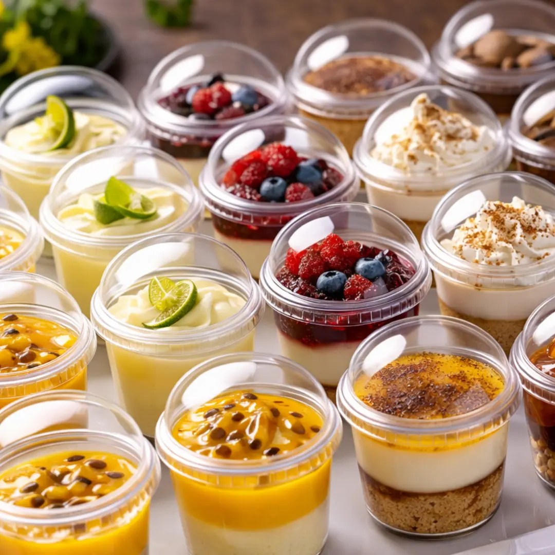 postres en vasitos catering para eventos y matrimonios en Santiago