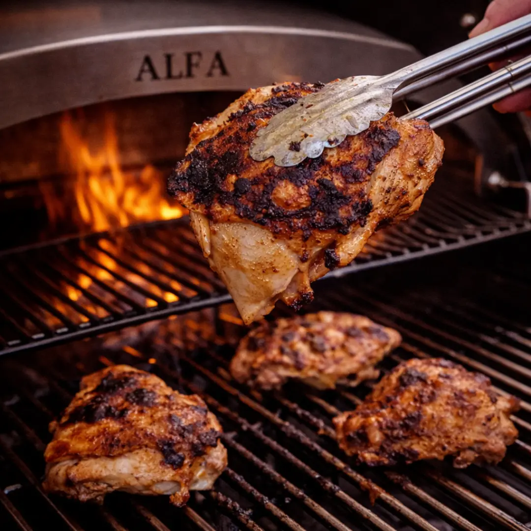 tuto corto de pollo a la parrilla dorado y jugoso