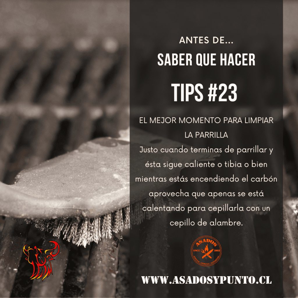El mejor momento para limpiar la parilla